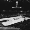 Empty basketball court